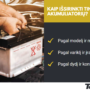 Koks akumuliatorius tinka mano automobiliui?