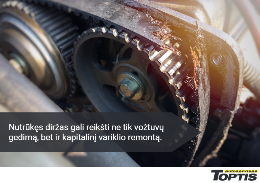 Nutrūkęs paskirstymo diržas