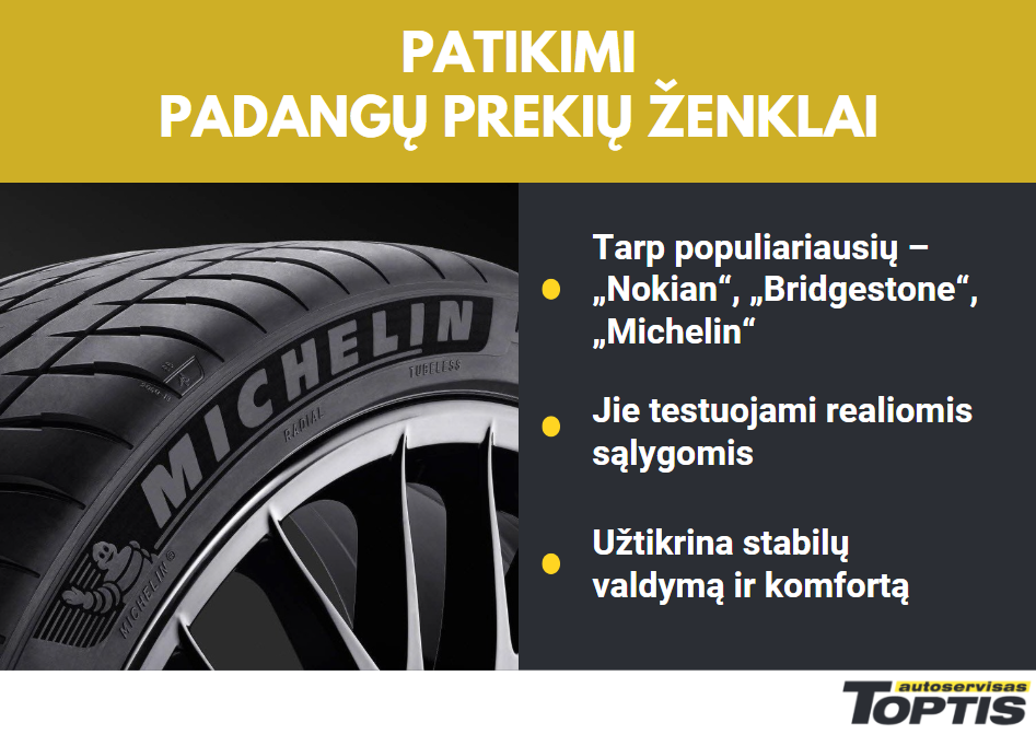 Geriausi padangų gamintojai