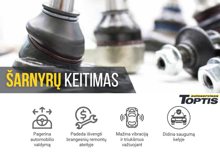 sarnyru-keitimas šarnyro keitimas