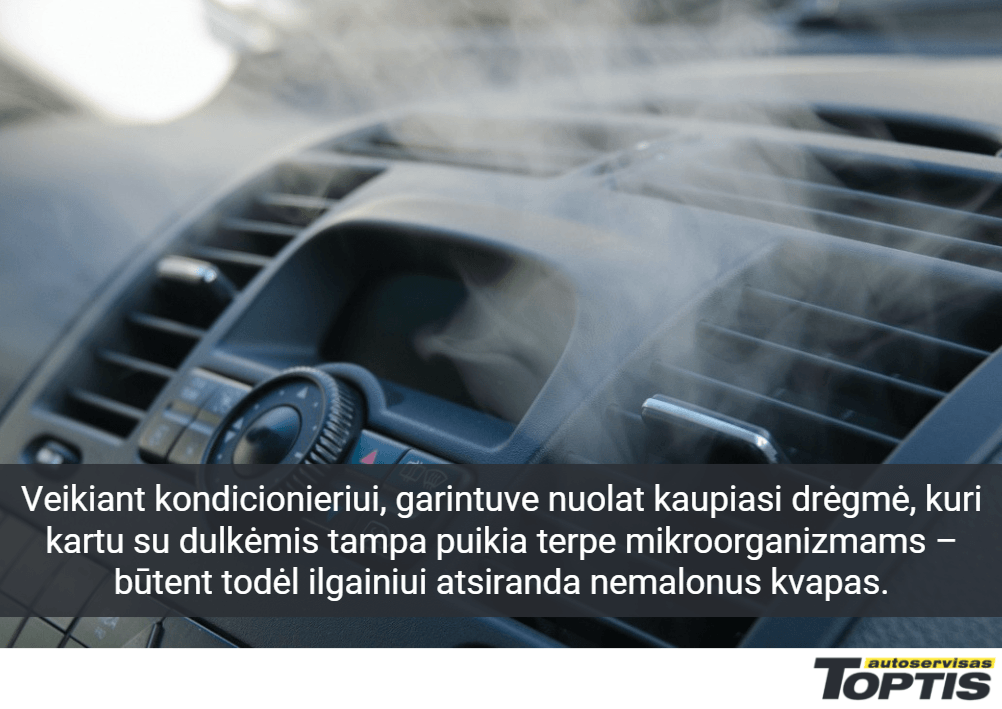Nemalonus kvapas iš kondicionieriaus