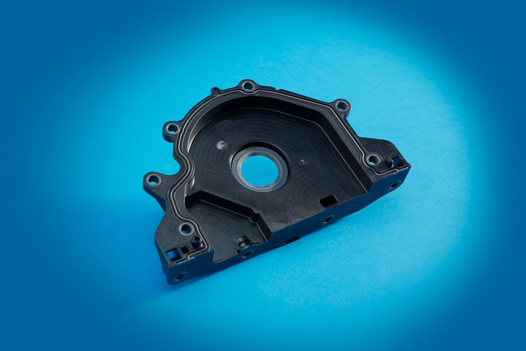Alkūninio veleno dangtis su integruotu riebokšliu Alkūninio veleno dangtis su integruotu riebokšliu